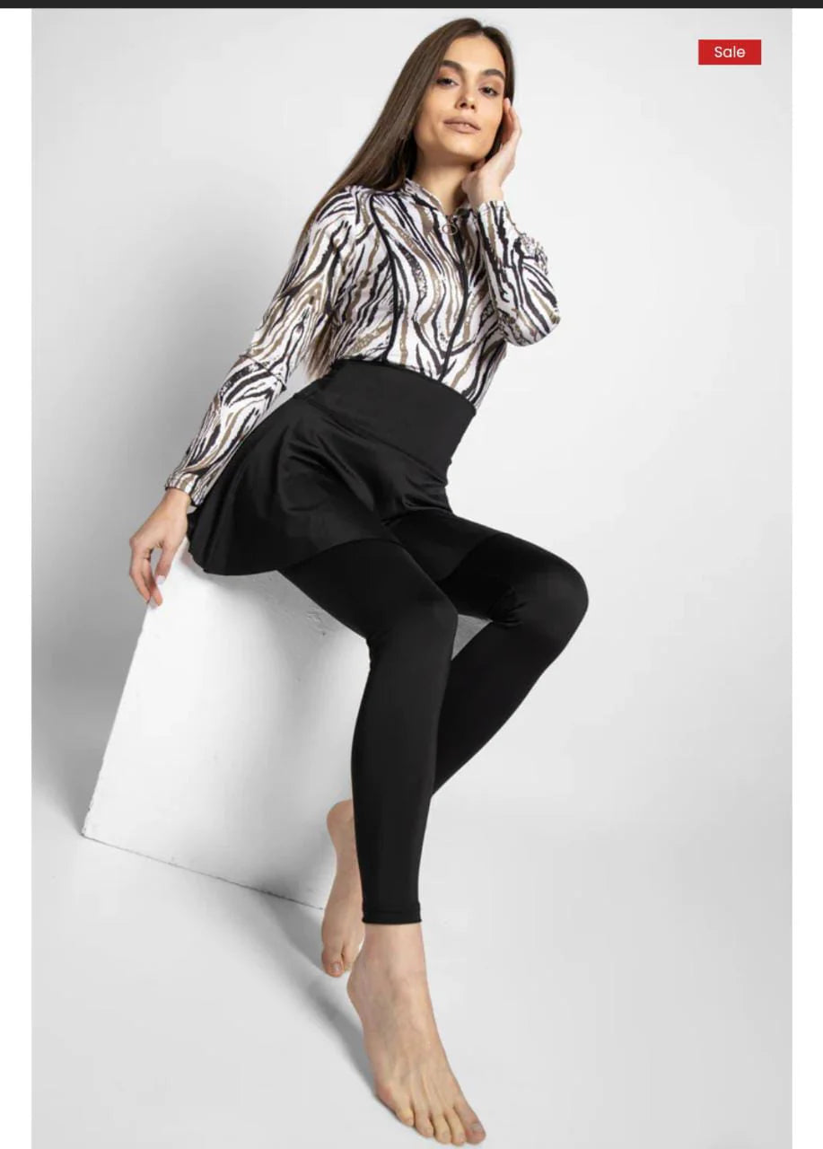 DIJA original 4pack swimsuits ( Top Swimsuit With Beach Skirt And Pants And Swim Cap