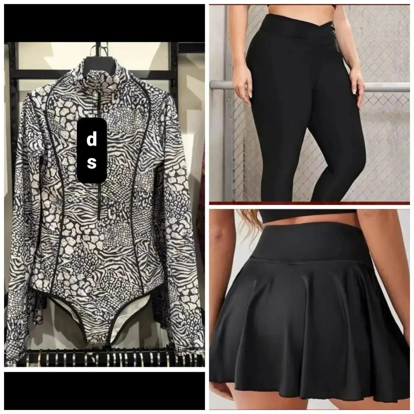 DIJA original 4pack swimsuits ( Top Swimsuit With Beach Skirt And Pants And Swim Cap)