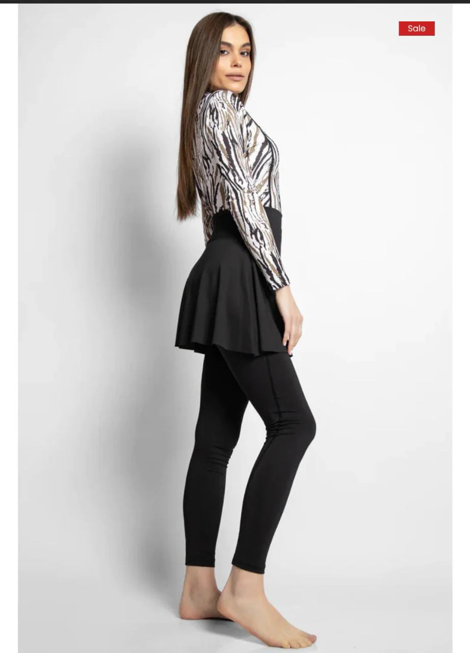 DIJA original 4pack swimsuits ( Top Swimsuit With Beach Skirt And Pants And Swim Cap