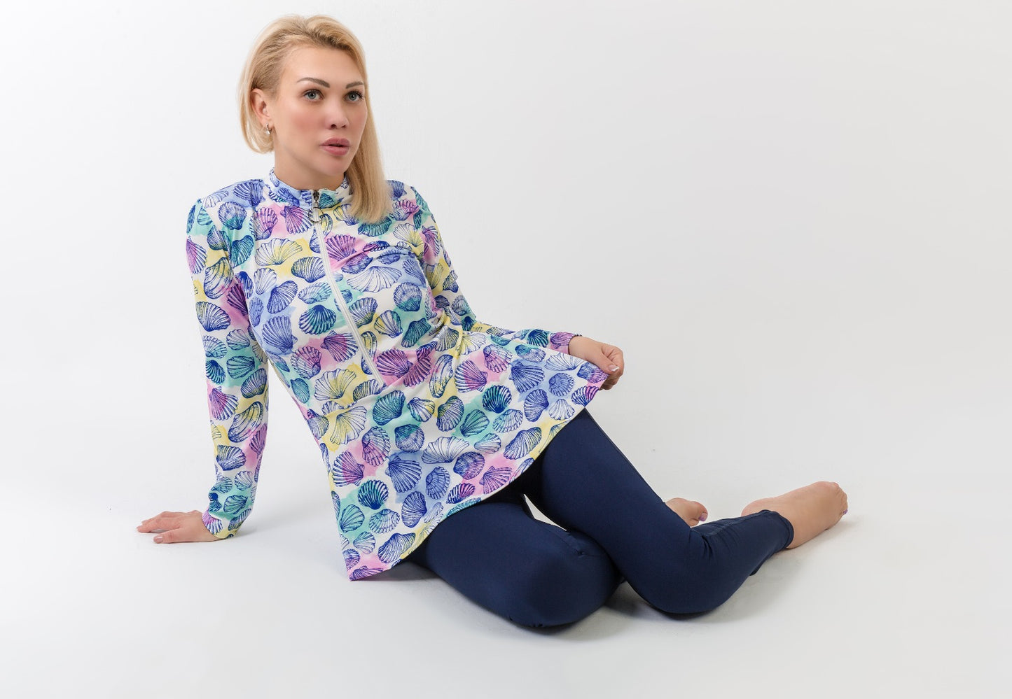 DijA original 4pack swimsuit( top swimsuit with Beach skirt And pants And swim cap)